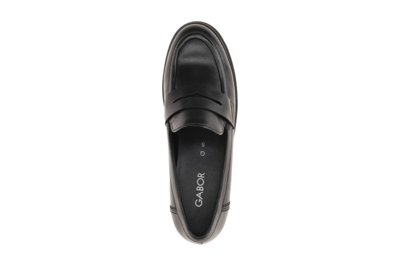 Gabor Fashion Schuhe Slipper schwarz Nappa Hochfrontpumps 4007.01.001
