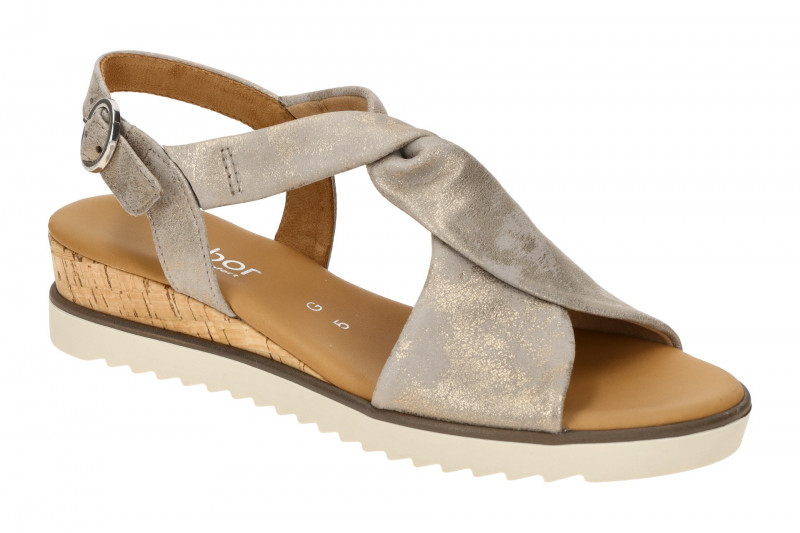 Gabor Genua Sandale grau metallic 82.751.95