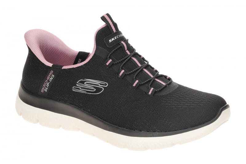 Skechers Summits Schuhe schwarz rosa SLIP-INS 150284