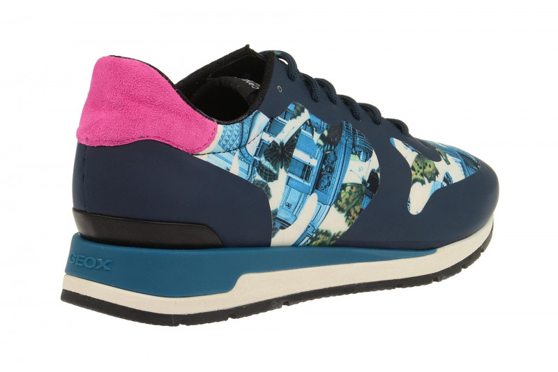 Geox Shahira Designer Schuhe blau print