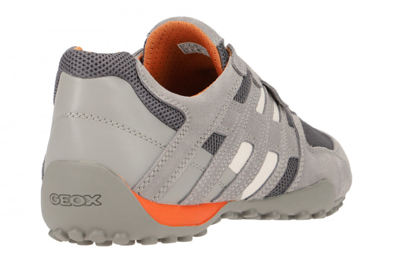 Geox Snake Slipper Schuhe grau orange U4207L