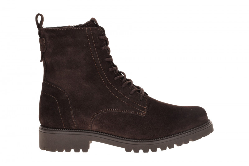 Tamaris Stiefel Boots braun mocca Velour 25402
