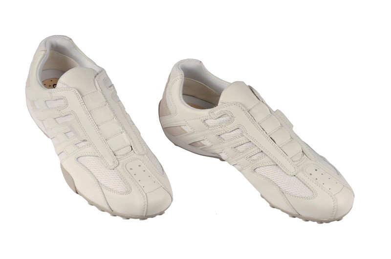 Geox Snake Slipper weiß grau