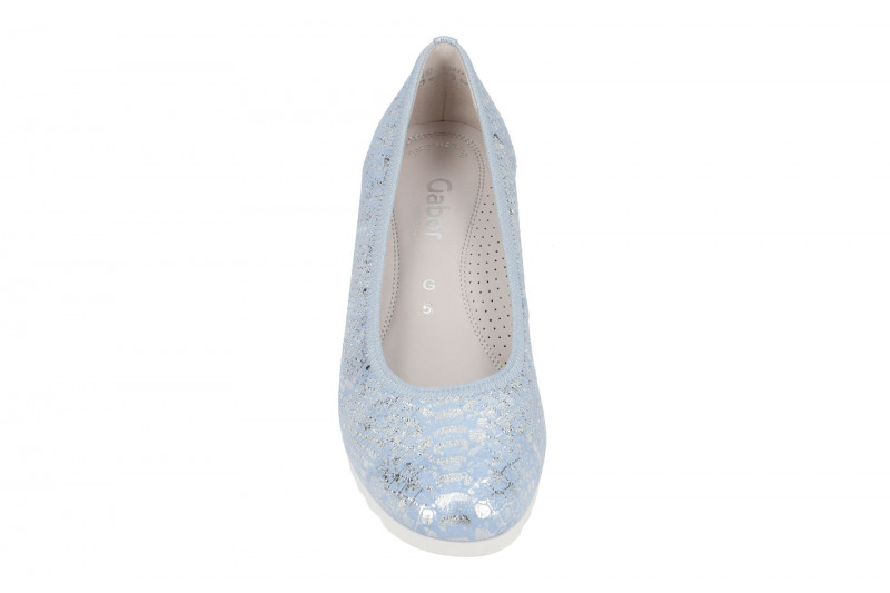 Gabor comfort Ballerinas blau silber