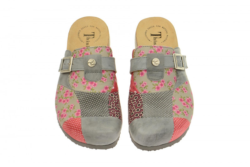 Think Julia Pantolette grau multi Clogs 4-84343-17