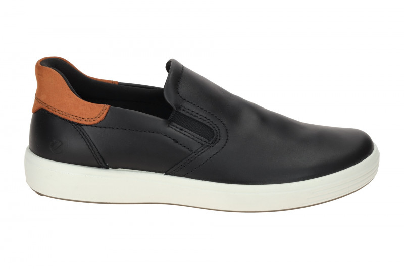 Ecco Soft 7 Slipper Schuhe schwarz braun Herren 470834