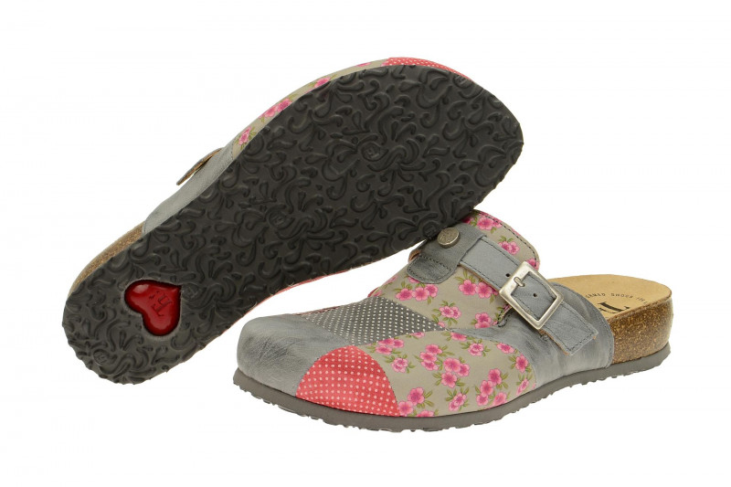 Think Julia Pantolette grau multi Clogs 4-84343-17