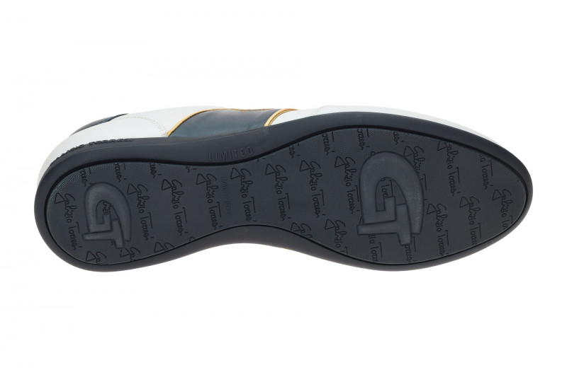 Galizio Torresi Sneakers Schuhe weiß blau gold 310300