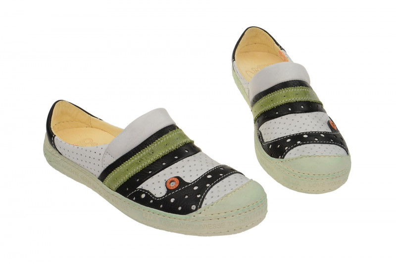 Eject Dass Pantolette weiß schwarz Clogs