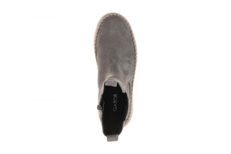 Gabor Stiefel grau taupe Velour Plateau Boots 8014.01.003