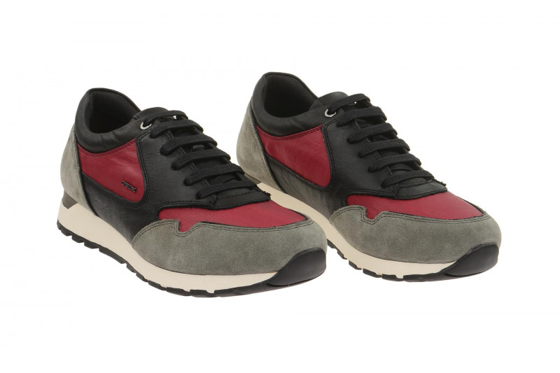 Geox Emildon Schuhe schwarz rot grau U641RB