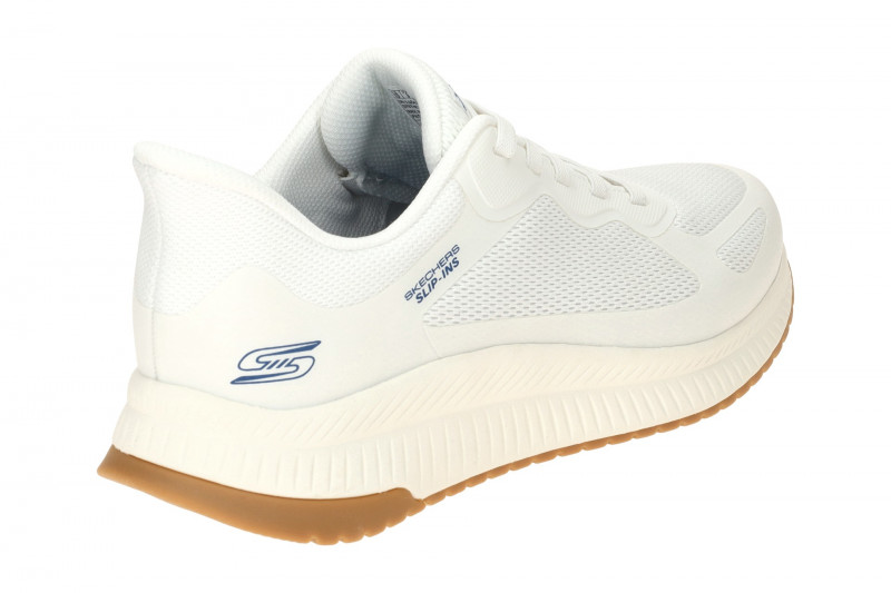 Skechers Bobs Squad Schuhe weiß Slip-Ins Herren 118423
