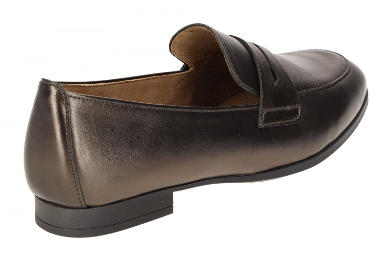 Gabor Schuhe Slipper braun bronce metallic Loafer 55.270.64