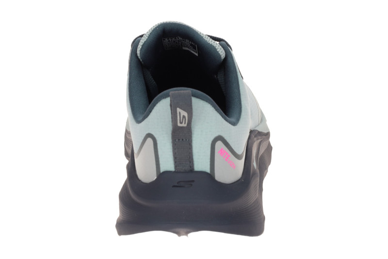 Skechers Max Run Schuhe grau blau Sportschuhe Damen Waterproof