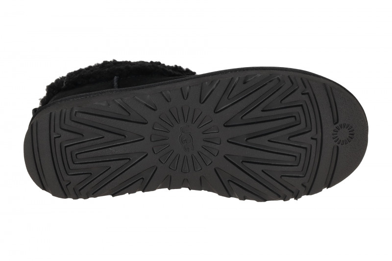 UGG Classic Ultra Mini Maxi Curly Stiefelette schwarz