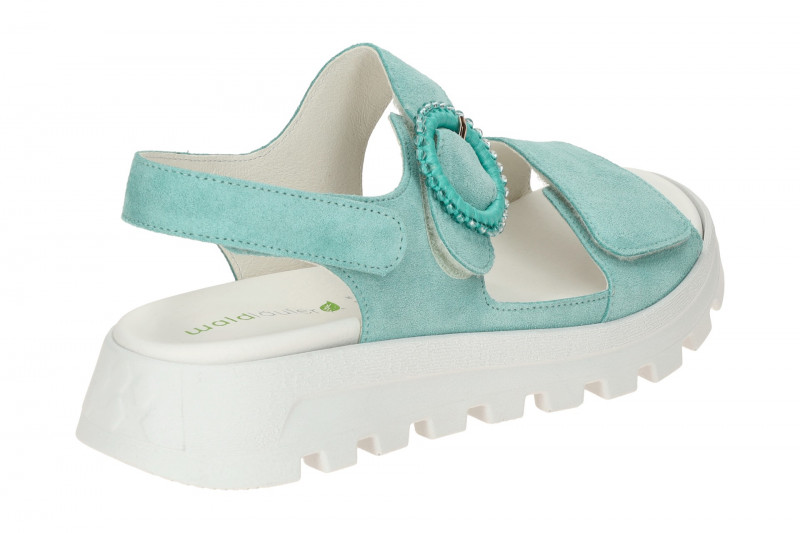 Waldläufer Nele Sandale grün vento H-Weite 730006