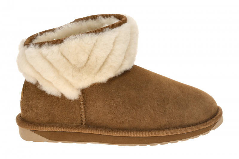 EMU Pyke Boots Stiefel braun chestnut Fellkragen W13193