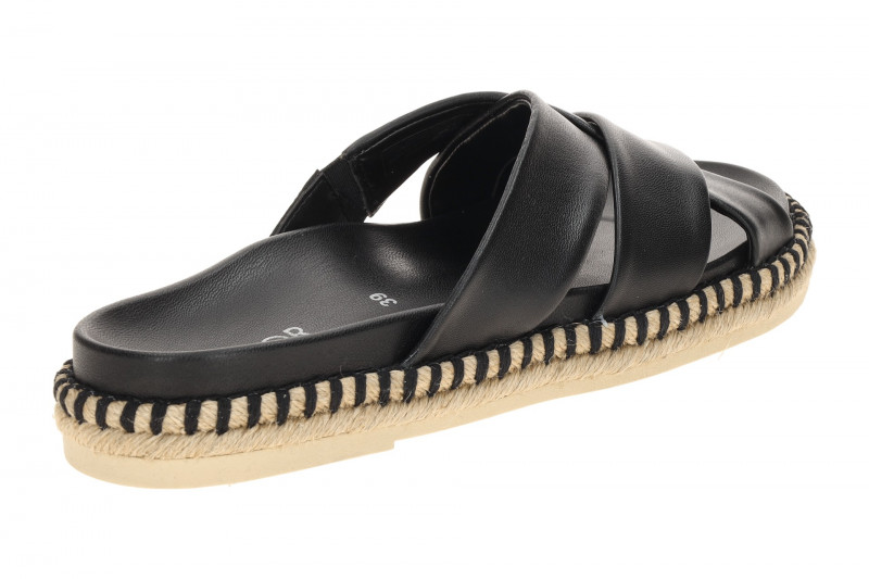 Gabor Pantolette schwarz Nappa Kreuzriemen 83.780.27