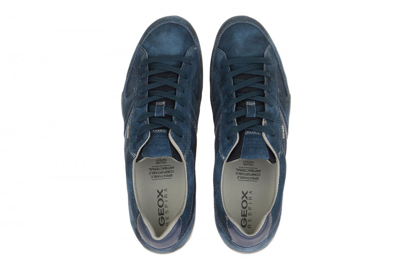 Geox Respira Snake E Herren Sneakers in blau Halbschuhe