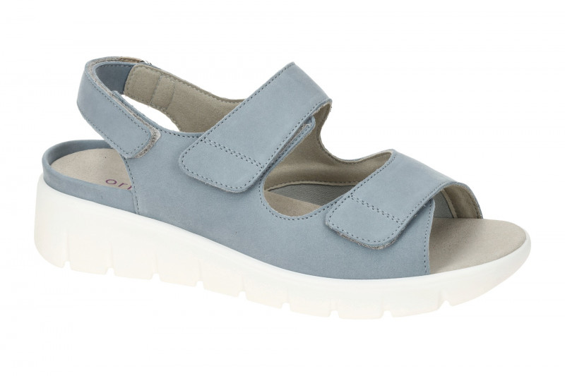 Waldläufer Adea Sandale blau sky OrthoTritt K-Weite 658K01