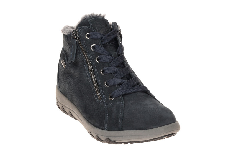 Waldläufer Teresa Winter Stiefelette blau notte H-Weite Waterproof 961971