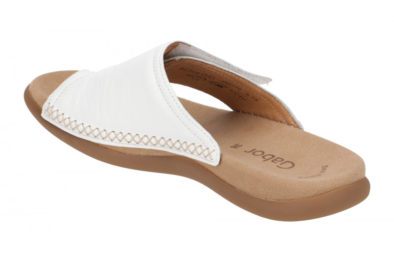 Gabor Klett Pantolette weiß Zehentrenner 23.708.21