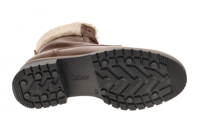 Gabor Stiefelette braun Fellkragen Warmfutter 72.776.54