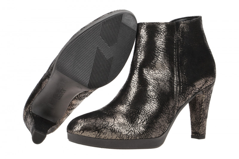 Gabor Stiefelette schwarz silber High-Heels 35.890.69