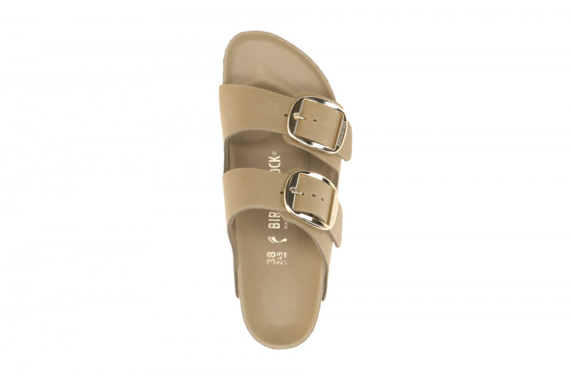 Birkenstock Arizona Big Buckle Pantolette braun tabacco Schmal 1030395