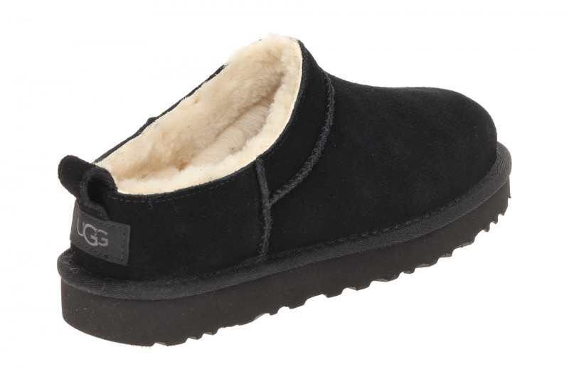 UGG Classic Micro Boots Slipper schwarz Warmfutter