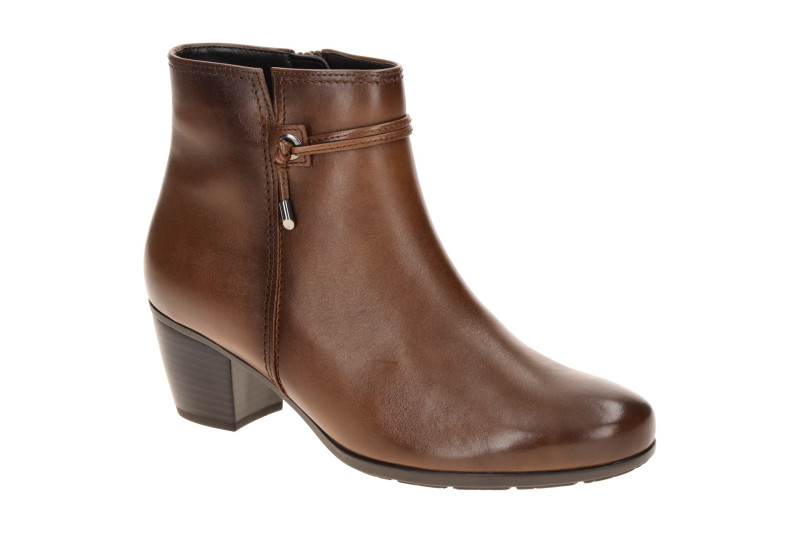 Gabor Stiefelette braun Glattleder Lederband 8029.01.001