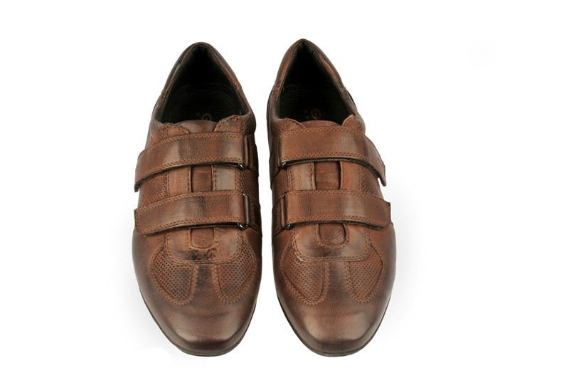 Geox James Schuhe braun coffee Klettverschluss