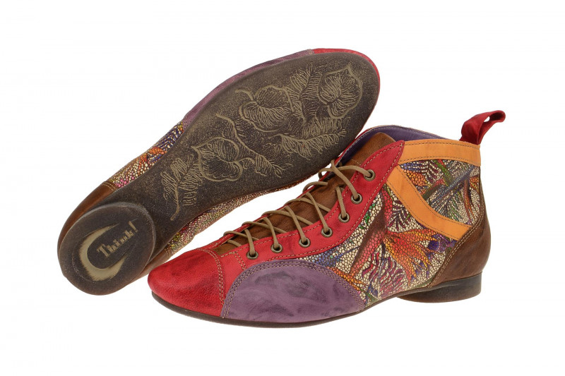 Think Guad Stiefelette rot effekt kombi 0-80288-76
