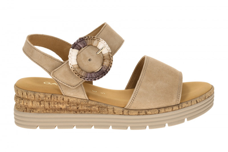 Gabor Keil Sandale sand beige Velour 82.706.30