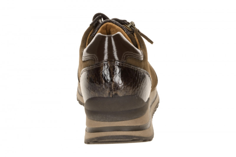 Gabor comfort Sneaker Schuhe braun Samt Lack H-Weite 6021