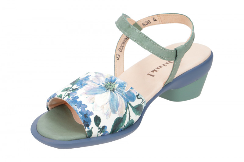 Think Zaza Sandalette grün weiß Blumen 596