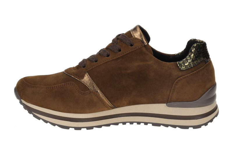 Gabor comfort Sneaker Schuhe braun Samt 56.528.31