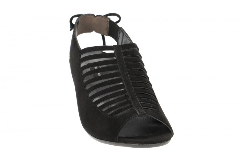 Paul Green Sandaletten schwarz Samt Velour 6589