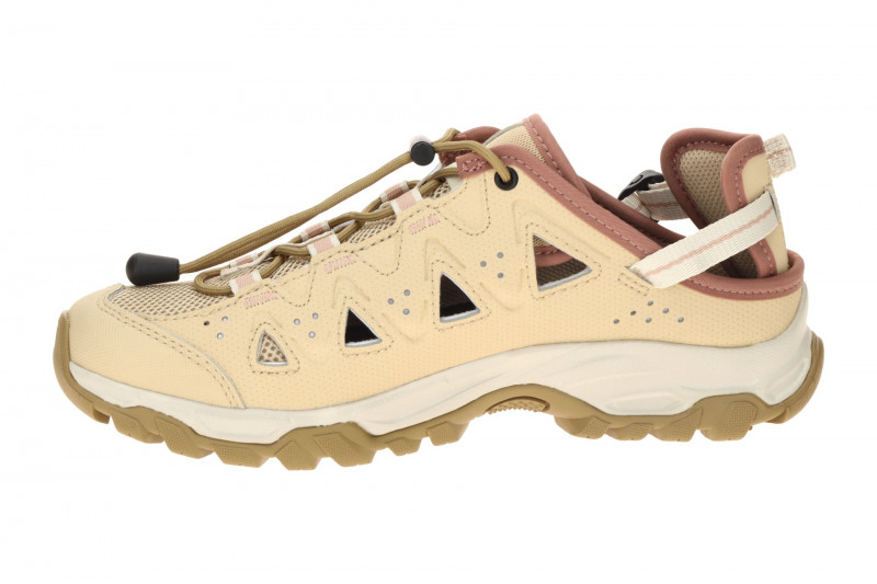 Salomon Alhama Schuhe beige gelocht Damen 477868