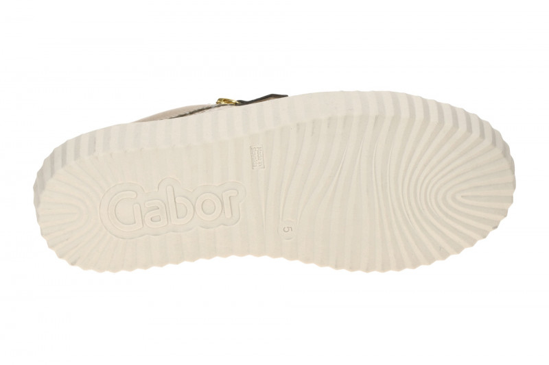 Gabor Plateau Schuhe beige Lack Bumblebee 73.201.92