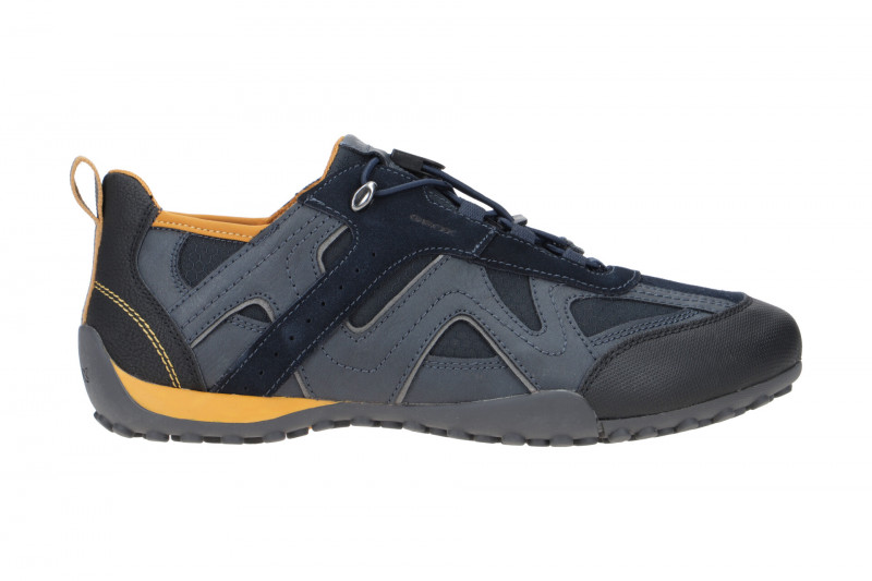 Geox Snake Sneaker Schuhe blau gelb U2507B