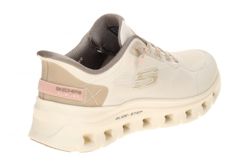 Skechers Glide Step Schuhe beige Damen SLIP INS 150428