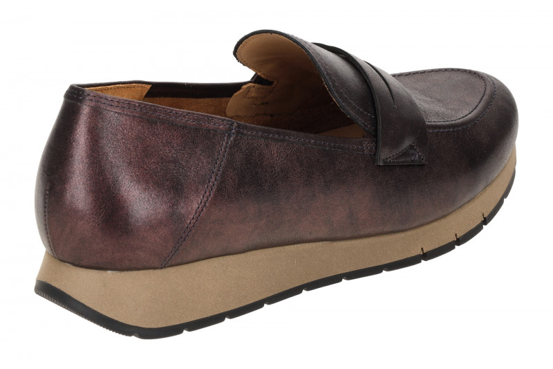 Gabor comfort Schuhe Slipper rot burgund metallic 52.471.18