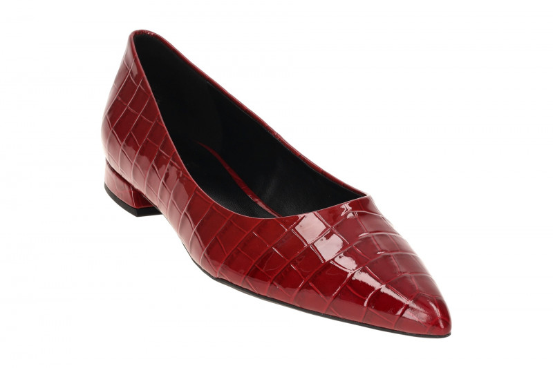 Högl Ballerina Pumps rot Kroko Lack 1807