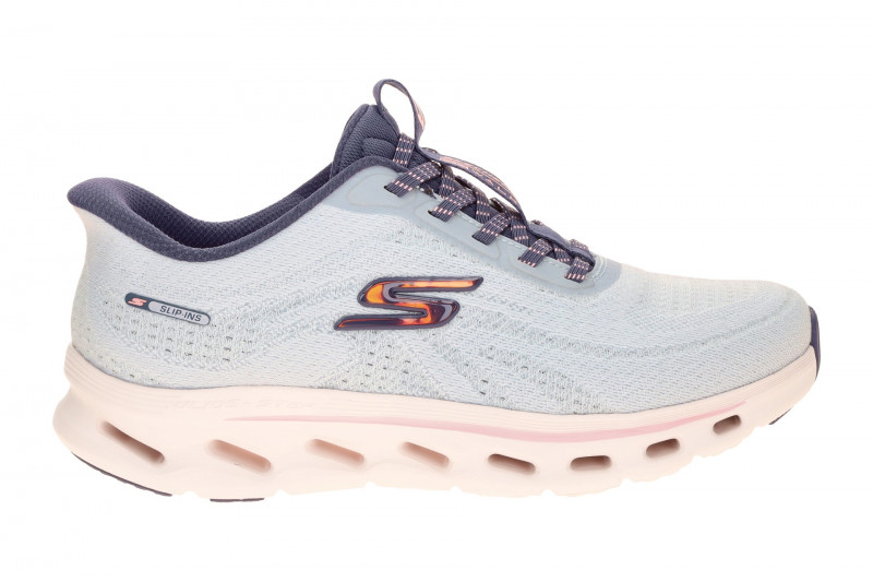 Skechers Go Walk Gliede Step Slipper hellblau SLIP-IN 125144