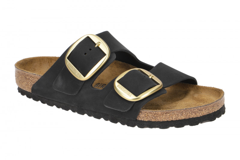 Birkenstock Arizona Big Buckle Pantolette schwarz Normal-Weit 1023239