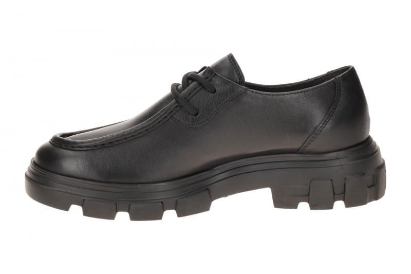 Paul Green Schuhe schwarz Mokassin seidenmatt 1183