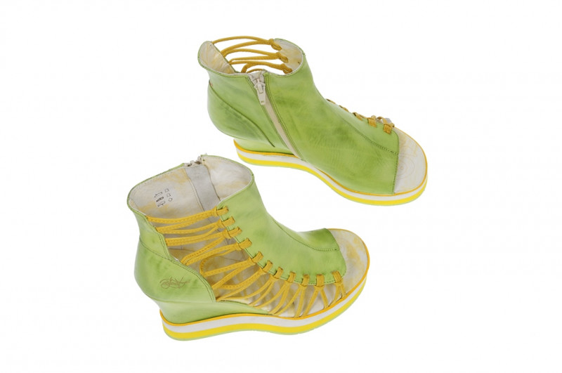 Eject Eleane II Schuhe grün gelb Plateau Keil