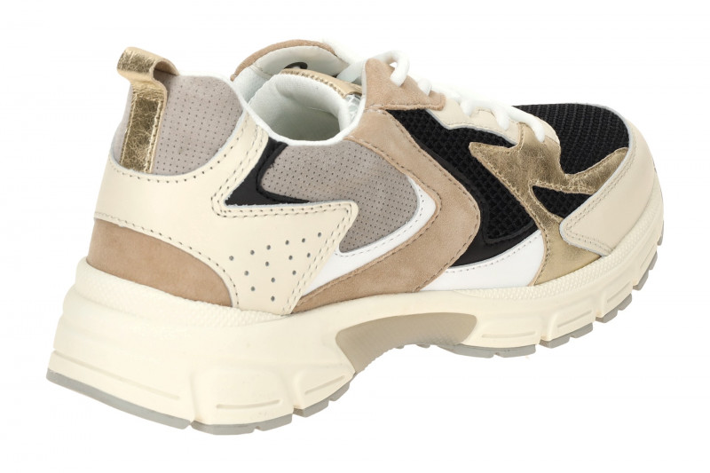 Gabor Sneaker Schuhe schwarz beige gold 66.606.39