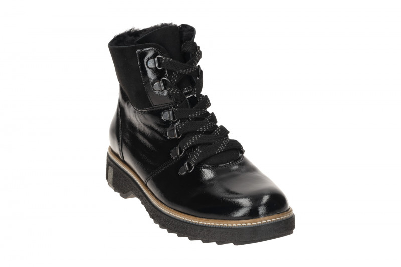 Waldläufer Hitomi Winter Stiefel Boots schwarz H-Weite Lack